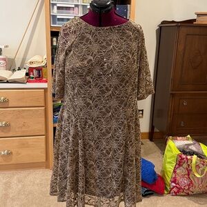 ChrisMcLaughlin gold sequin dress size 16W